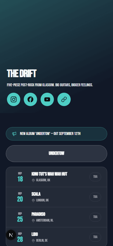 The Drift on Stagelist